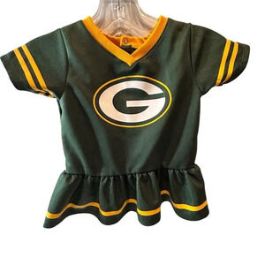 Green Bay Packers Baby Dazzle Dress NFL Apparel NB 3-6m‎